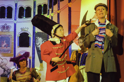 Pantomime guard and crook